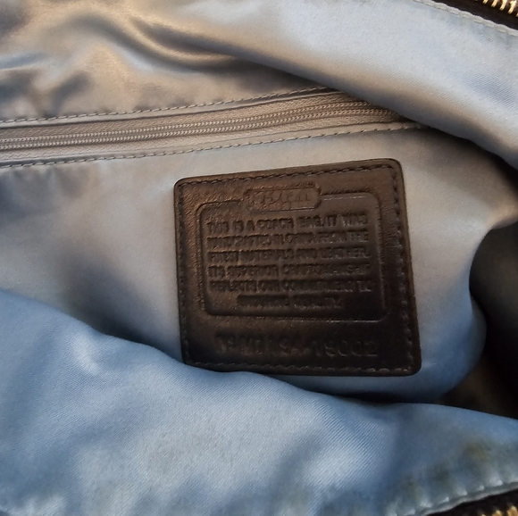 🔥🔥NWOT COACH POPPY 19002 GLAM GLAZED LEATHER TOTE🔥🔥 - Picture 5 of 7